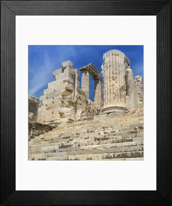 Framed Print : Ruins of ancient Temple of Apollo, Didyma, Aydin Province, Turkey