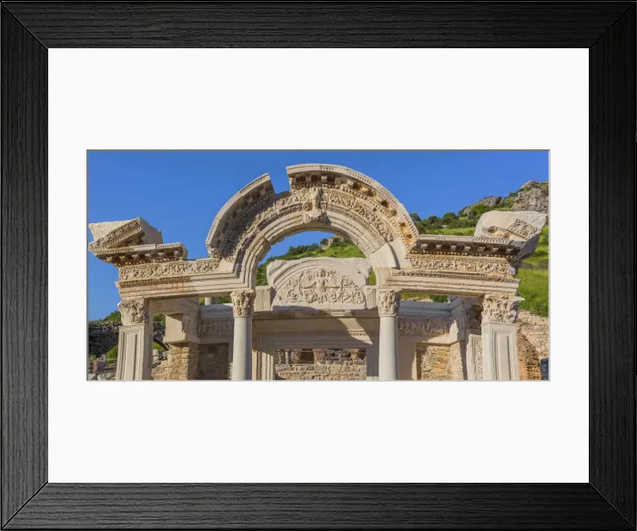 Framed Print : Temple of Hadrian, ruins of ancient Ephesus, Selcuk, Izmir Province, Turkey Framed Print : Temple of Hadrian, ruins of ancient Ephesus, Selcuk, Izmir Province, Turkey