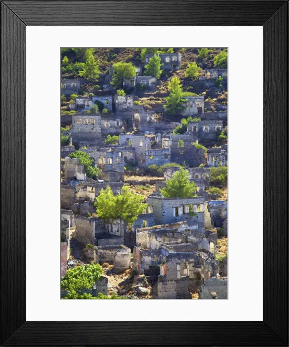 Framed Print : Ghost Town of Kayakoy, Turkey Framed Print : Ghost Town of Kayakoy, Turkey