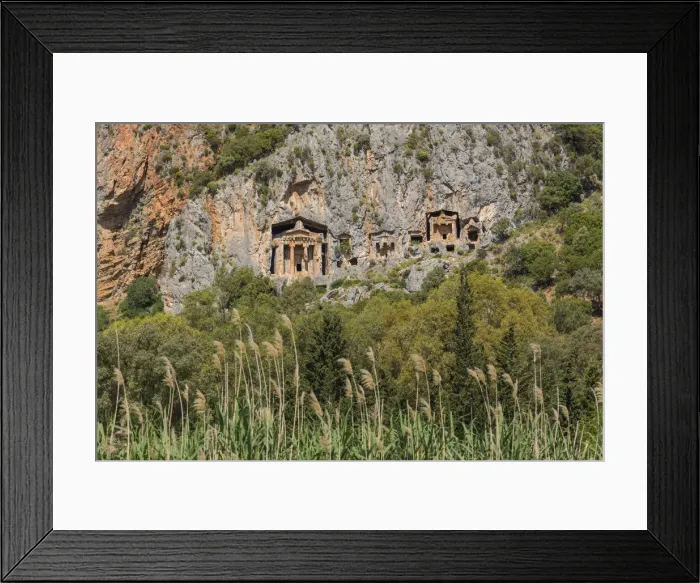 Framed Print : Lycian tombs, Dalyan, Mugla Province, Turkey Framed Print : Lycian tombs, Dalyan, Mugla Province, Turkey