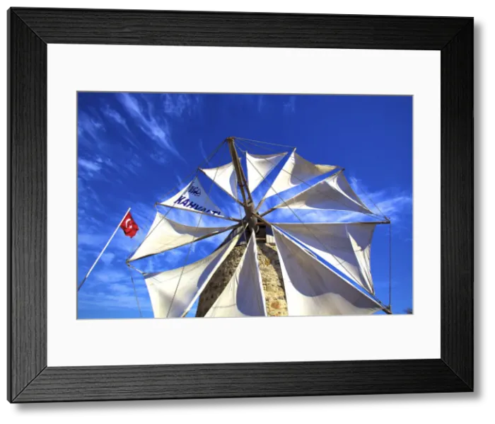Framed Print : Windmill, Bodrum Peninsula, Turkey Framed Print : Windmill, Bodrum Peninsula, Turkey