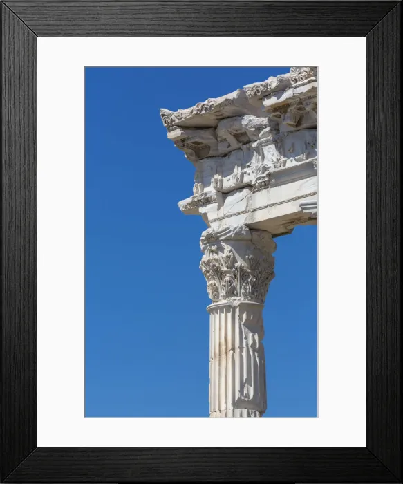 Framed Print : Temple of Trajan, Pergamon, Bergama, Izmir Province, Turkey Framed Print : Temple of Trajan, Pergamon, Bergama, Izmir Province, Turkey