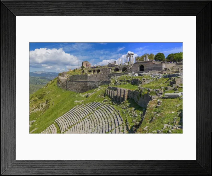 Framed Print : Theatre of Pergamon, Bergama, Izmir Province, Turkey