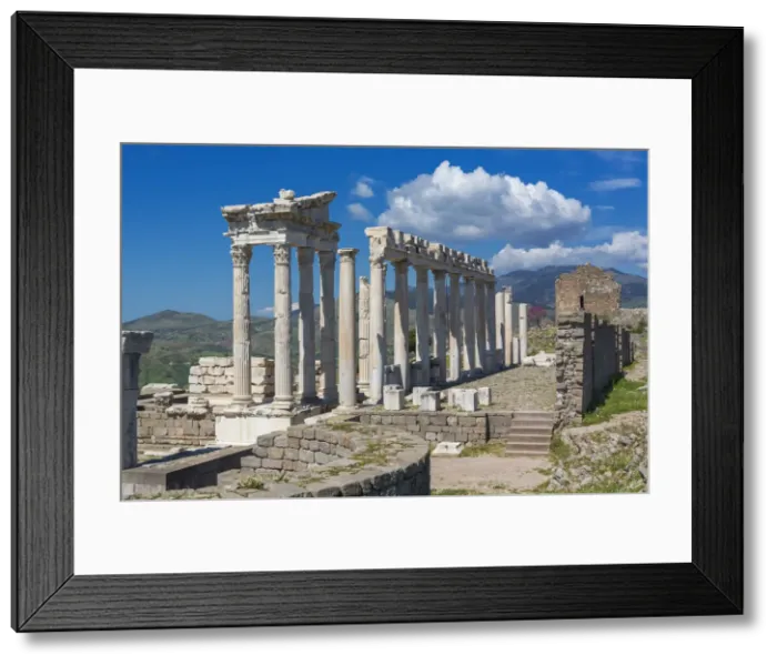 Framed Print : Temple of Trajan, Pergamon, Bergama, Izmir Province, Turkey Framed Print : Temple of Trajan, Pergamon, Bergama, Izmir Province, Turkey