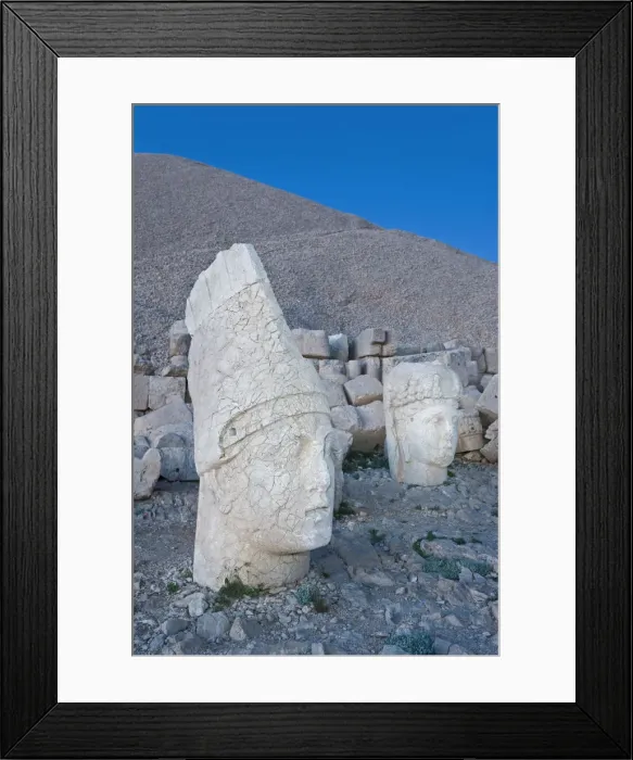 Framed Print : Ancient carved stone heads of the gods, the god Antiochus, Nemrut Dagi (Nemrut Dag) Framed Print : Ancient carved stone heads of the gods, the god Antiochus, Nemrut Dagi (Nemrut Dag)