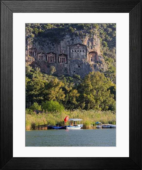 Framed Print : Lycian tombs, Dalyan, Mugla Province, Turkey Framed Print : Lycian tombs, Dalyan, Mugla Province, Turkey