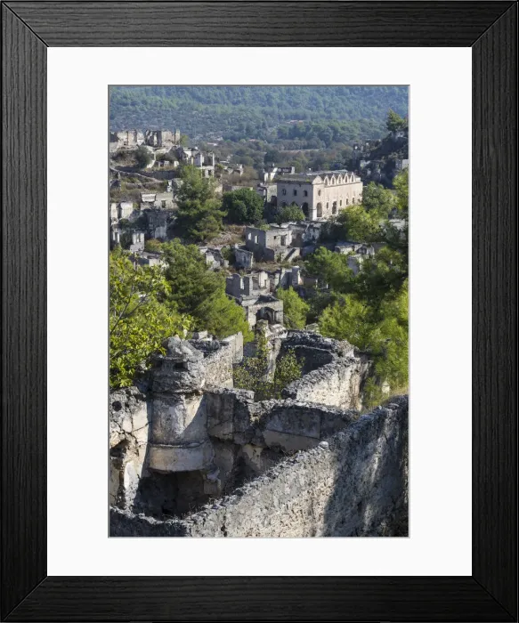 Framed Print : Turkey, Fethiye, Kayakoy (Mugla) Ghost Town, a former greek colony and now an abandoned Framed Print : Turkey, Fethiye, Kayakoy (Mugla) Ghost Town, a former greek colony and now an abandoned