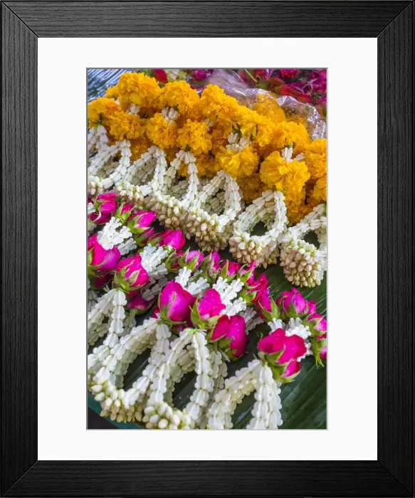 Framed Print : Flower Market, Bangkok, Thailand Framed Print : Flower Market, Bangkok, Thailand