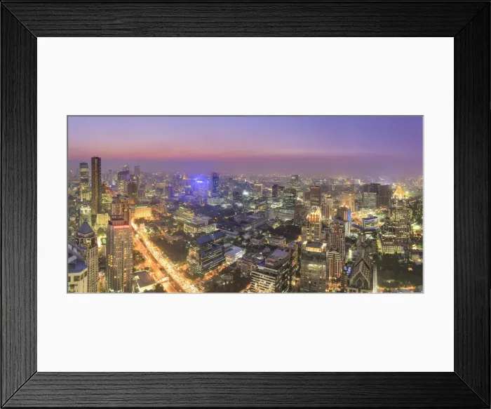 Framed Print : Thailand, Bangkok, View from Verigo Bar at Westin Banian Tree Hotel Framed Print : Thailand, Bangkok, View from Verigo Bar at Westin Banian Tree Hotel