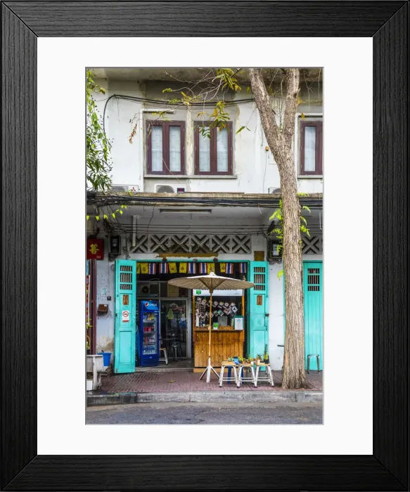 Framed Print : Chinese shophouse, Bangkok, Thailand Framed Print : Chinese shophouse, Bangkok, Thailand