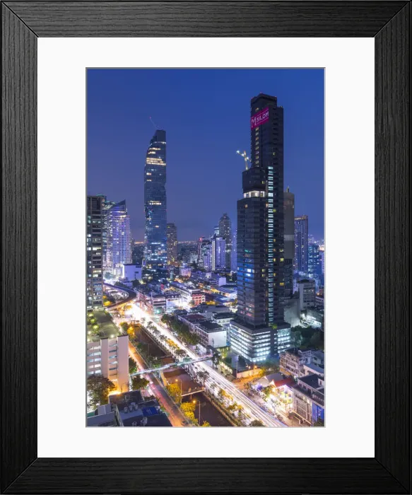 Framed Print : MahaNakhon Tower (by Ole Scheeren), Silom, Bangkok, Thailand Framed Print : MahaNakhon Tower (by Ole Scheeren), Silom, Bangkok, Thailand