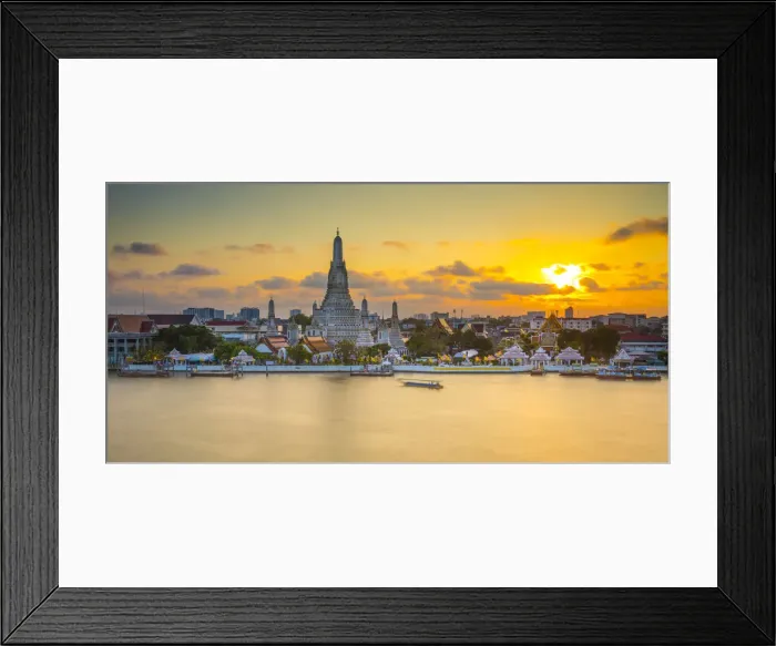 Framed Print : Wat Arun (Temple of Dawn) and Chao Praya River, Bangkok, Thailand Framed Print : Wat Arun (Temple of Dawn) and Chao Praya River, Bangkok, Thailand