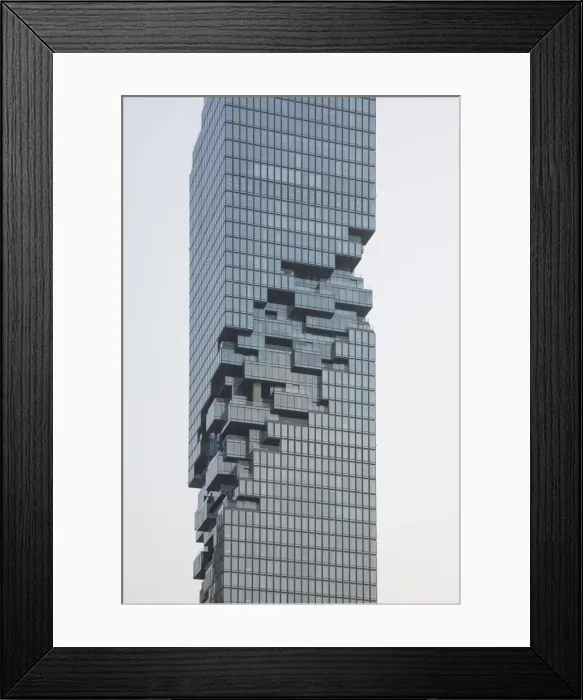 Framed Print : MahaNakhon Tower (by Ole Scheeren), Silom, Bangkok, Thailand Framed Print : MahaNakhon Tower (by Ole Scheeren), Silom, Bangkok, Thailand