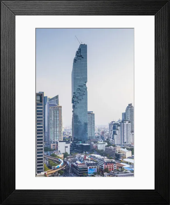 Framed Print : MahaNakhon Tower (by Ole Scheeren), Silom, Bangkok, Thailand Framed Print : MahaNakhon Tower (by Ole Scheeren), Silom, Bangkok, Thailand