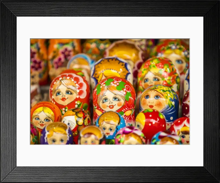 Framed Print : Matryoshka dolls, Minsk, Belarus