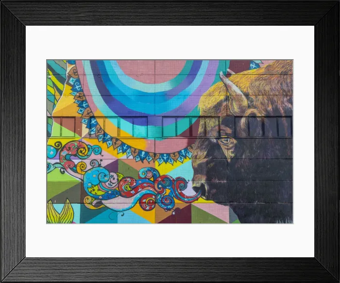Framed Print : Wall murals, Oktyabrskaya (former industrial area), Minsk, Belarus Framed Print : Wall murals, Oktyabrskaya (former industrial area), Minsk, Belarus