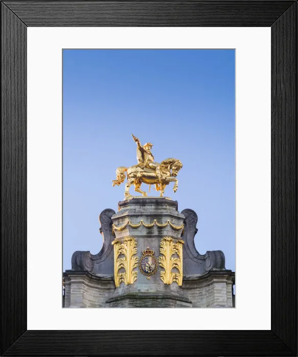 Framed Print : Belgium, Brussels, Grand Place, Guild Hall detail Framed Print : Belgium, Brussels, Grand Place, Guild Hall detail