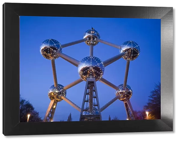 Belgium, Brussels, Heysel, The Atomium, symbol of Brussels from the 1958 Worlds Fair