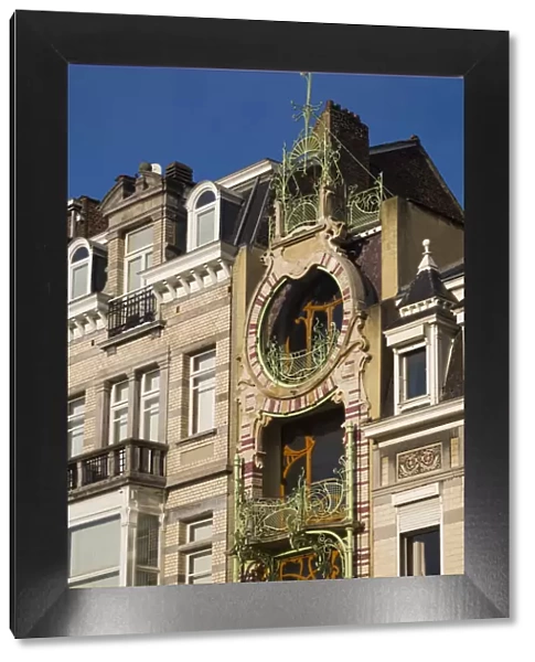 Belgium, Brussels, art-nouveau architecture, Maison St-Cyr, detail