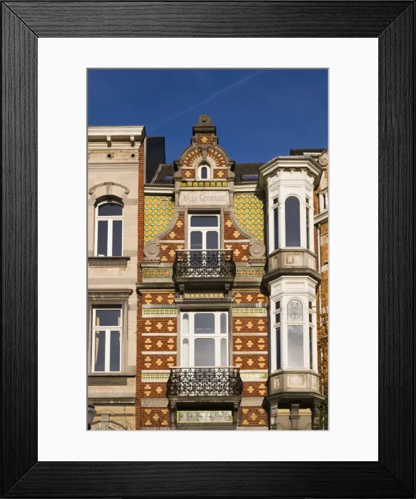 Framed Print : Belgium, Brussels, art-nouveau architecture, Hotel Van Eetvelde, once home to Baron Framed Print : Belgium, Brussels, art-nouveau architecture, Hotel Van Eetvelde, once home to Baron