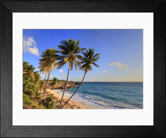 Framed Print : Caribbean, Barbados, Bottom Bay Beach