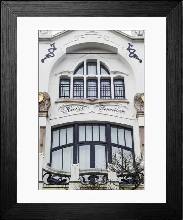 Framed Print : Belgium, Antwerp, Zurenborg, art-nouveau architecture, detail Framed Print : Belgium, Antwerp, Zurenborg, art-nouveau architecture, detail