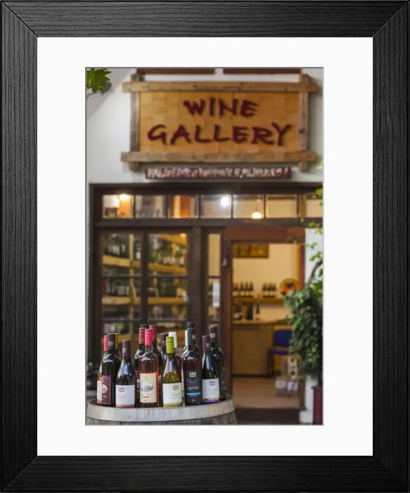 Framed Print : Bulgaria, Southern Mountains, Melnik, Ottoman-era town, local wine for sale Framed Print : Bulgaria, Southern Mountains, Melnik, Ottoman-era town, local wine for sale