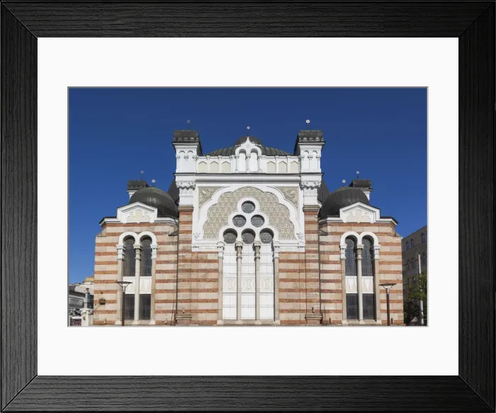 Framed Print : Bulgaria, Sofia, Sofia Synagogue, built 1909, second largest Sephardic Synagogue in Framed Print : Bulgaria, Sofia, Sofia Synagogue, built 1909, second largest Sephardic Synagogue in