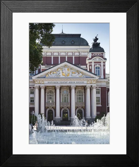 Framed Print : Bulgaria, Sofia, Ivan Vazov National Theater, exterior Framed Print : Bulgaria, Sofia, Ivan Vazov National Theater, exterior