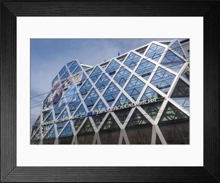 Framed Print : Bulgaria, Sofia, European Union Building Framed Print : Bulgaria, Sofia, European Union Building