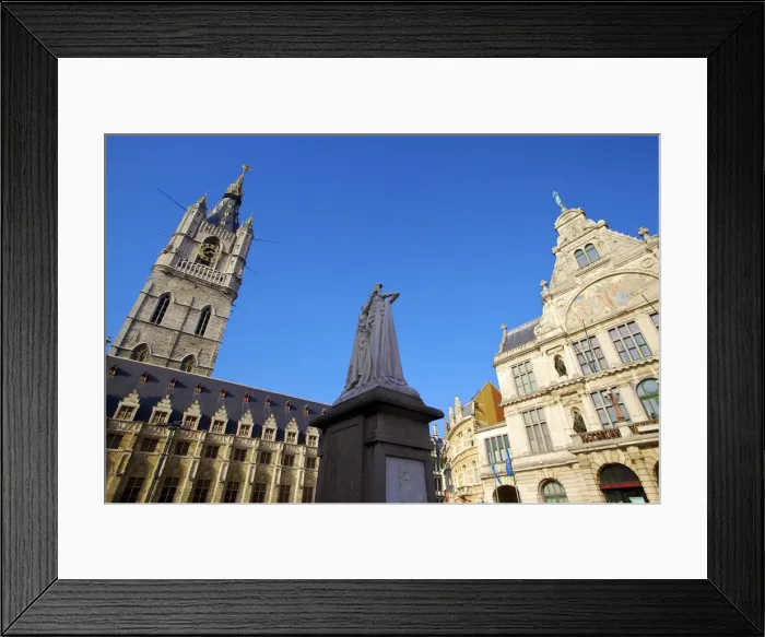 Framed Print : St Baafs Plein, Ghent, Flanders, Belgium Framed Print : St Baafs Plein, Ghent, Flanders, Belgium