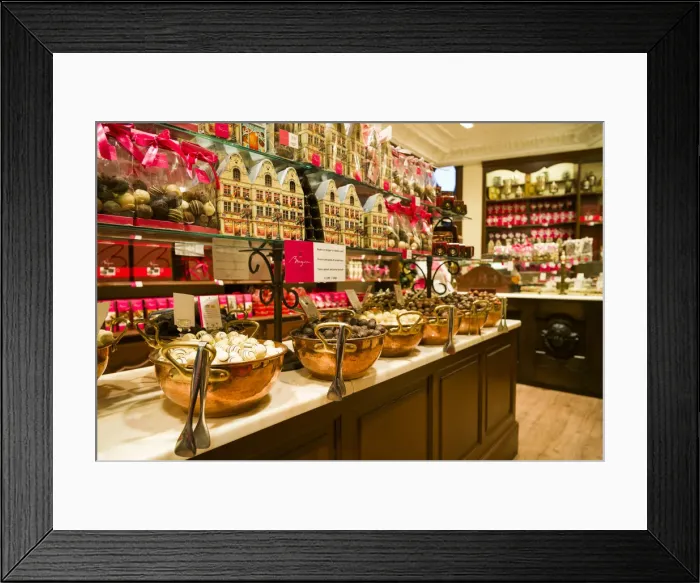 Framed Print : Belgium, Bruges, Belgian Chocolates shop, chocolates Framed Print : Belgium, Bruges, Belgian Chocolates shop, chocolates