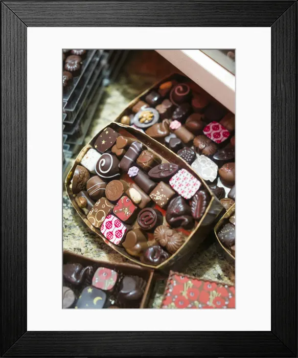 Framed Print : Belgium, Bruges, Belgian Chocolates shop, chocolates Framed Print : Belgium, Bruges, Belgian Chocolates shop, chocolates