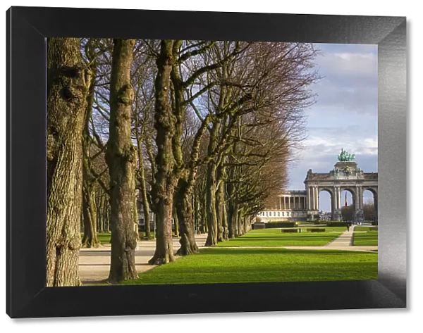 Belgium, Brussels, Cinquantenaire Park and triumphal arch