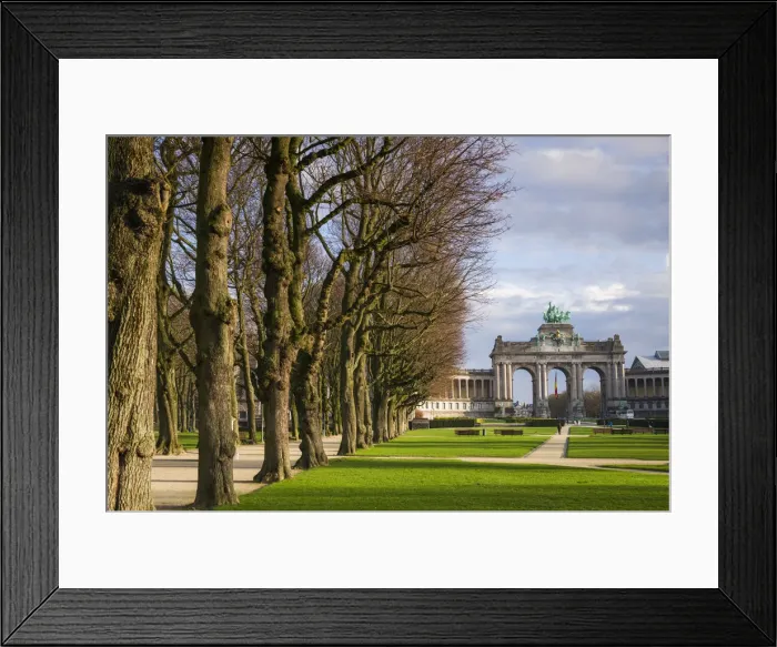 Framed Print : Belgium, Brussels, Cinquantenaire Park and triumphal arch Framed Print : Belgium, Brussels, Cinquantenaire Park and triumphal arch