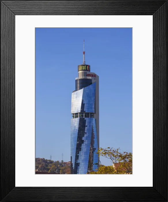 Framed Print : Bosnia and Herzegovina, Sarajevo, Avaz Twist tower Framed Print : Bosnia and Herzegovina, Sarajevo, Avaz Twist tower