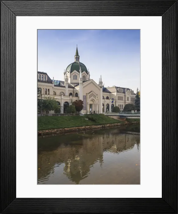 Framed Print : Bosnia and Herzegovina, Sarajevo, Festina Lente bridge leading to The Academy of Fine Framed Print : Bosnia and Herzegovina, Sarajevo, Festina Lente bridge leading to The Academy of Fine