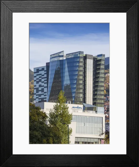 Framed Print : Bosnia and Herzegovina, Sarajevo, Office buidlings Framed Print : Bosnia and Herzegovina, Sarajevo, Office buidlings