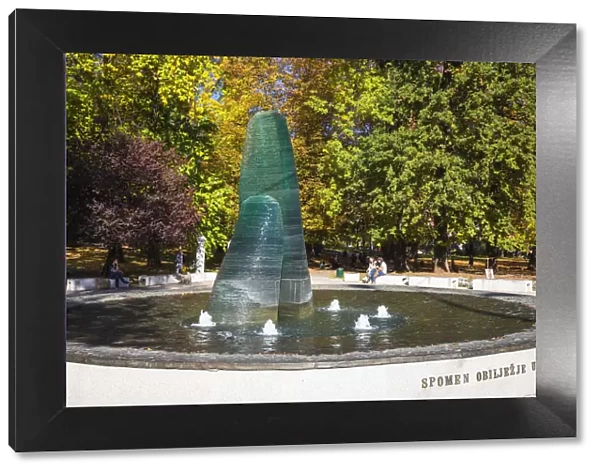 Bosnia and Herzegovina, Sarajevo, Veliki Park, Memorial to Children Killed in the