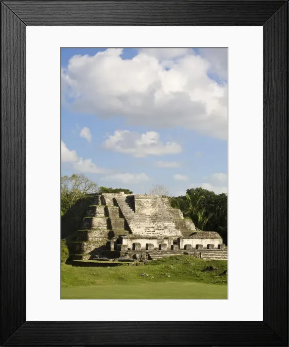 Framed Print : Belize, Altun Ha, Temple of the Masonary Alters (struture B-4) Framed Print : Belize, Altun Ha, Temple of the Masonary Alters (struture B-4)
