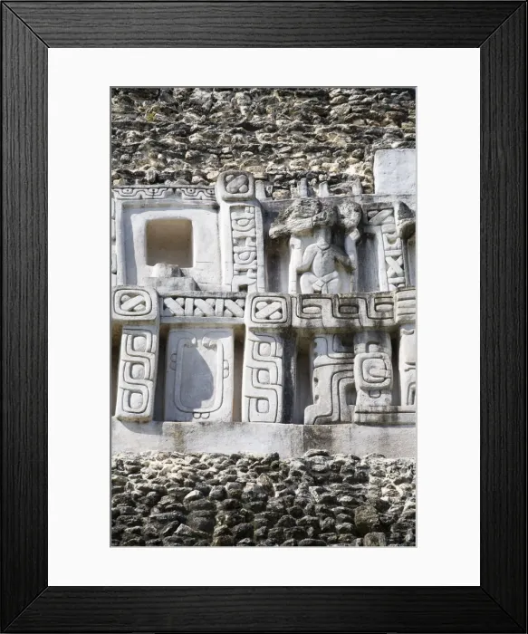 Framed Print : Belize, San Ignacio, Xunantunich Ruins, 130ft high El Castillo, Frieze Framed Print : Belize, San Ignacio, Xunantunich Ruins, 130ft high El Castillo, Frieze