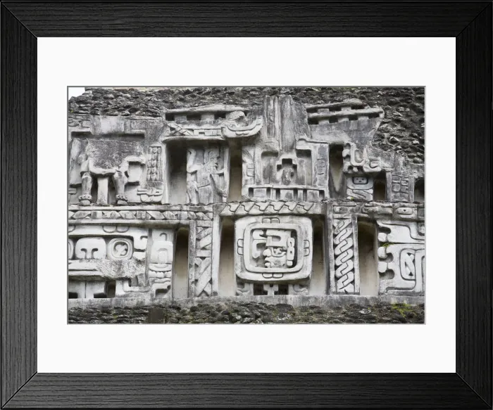 Framed Print : Belize, San Ignacio, Xunantunich Ruins, 130ft high El Castillo, Frieze Framed Print : Belize, San Ignacio, Xunantunich Ruins, 130ft high El Castillo, Frieze