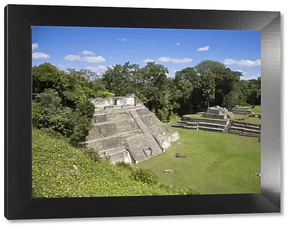 Belize, Caracol ruins, Plaza A Temple