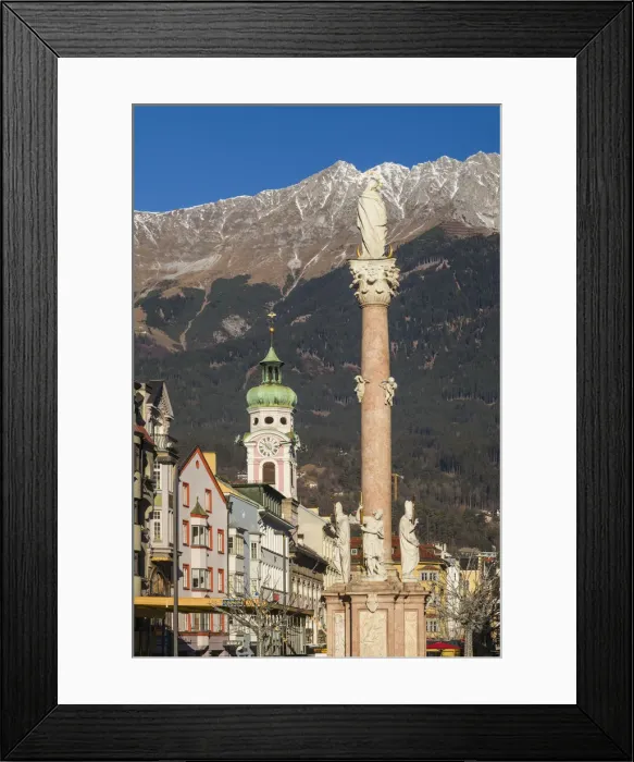 Framed Print : Austria, Tyrol, Innsbruck, St. Anne Column, Maria Theresienstrasse Framed Print : Austria, Tyrol, Innsbruck, St. Anne Column, Maria Theresienstrasse