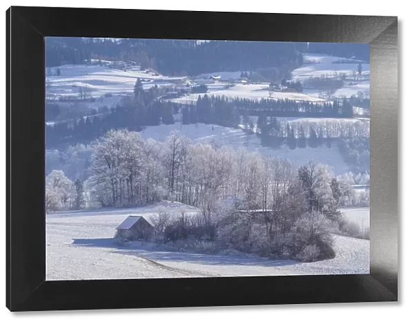 Austria, Styria, Oblarn, winter landscape