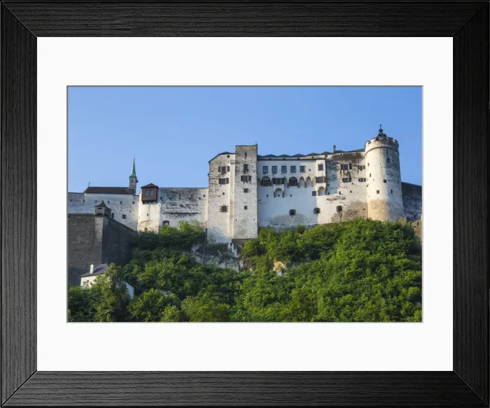 Framed Print : Austria, Salzburg, View of Hohensalzburg Castle Framed Print : Austria, Salzburg, View of Hohensalzburg Castle
