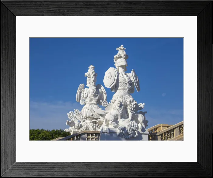 Framed Print : Austria, Vienna, Statues at The Gloriette in the gardens of Schonbrunn Palace - a Framed Print : Austria, Vienna, Statues at The Gloriette in the gardens of Schonbrunn Palace - a