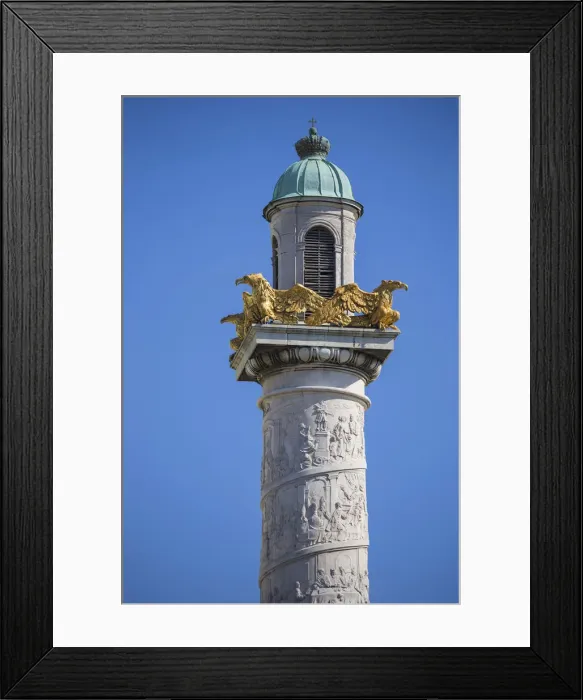 Framed Print : Austria, Vienna, Karlsplatz, Karlskirche - St. Charles Church, Carved pillar Framed Print : Austria, Vienna, Karlsplatz, Karlskirche - St. Charles Church, Carved pillar