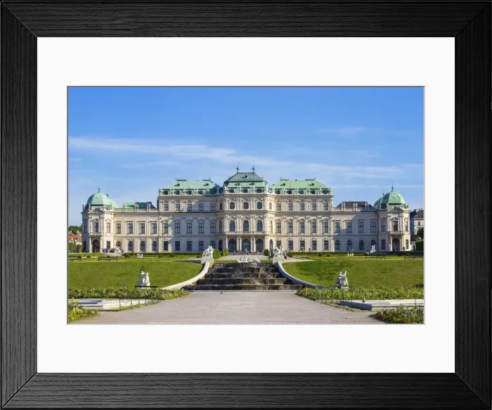 Framed Print : Austria, Vienna, The Belvedere Palace Framed Print : Austria, Vienna, The Belvedere Palace