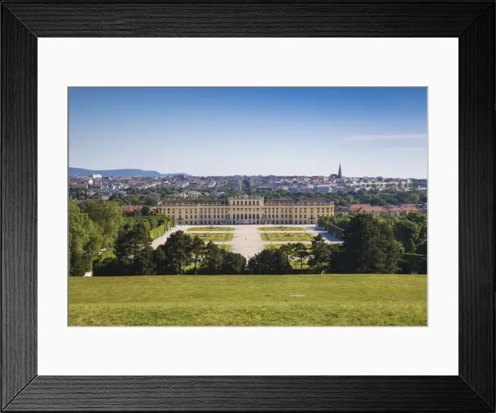 Framed Print : Austria, Vienna, Schonbrunn Palace - a former imperial summer residence Framed Print : Austria, Vienna, Schonbrunn Palace - a former imperial summer residence